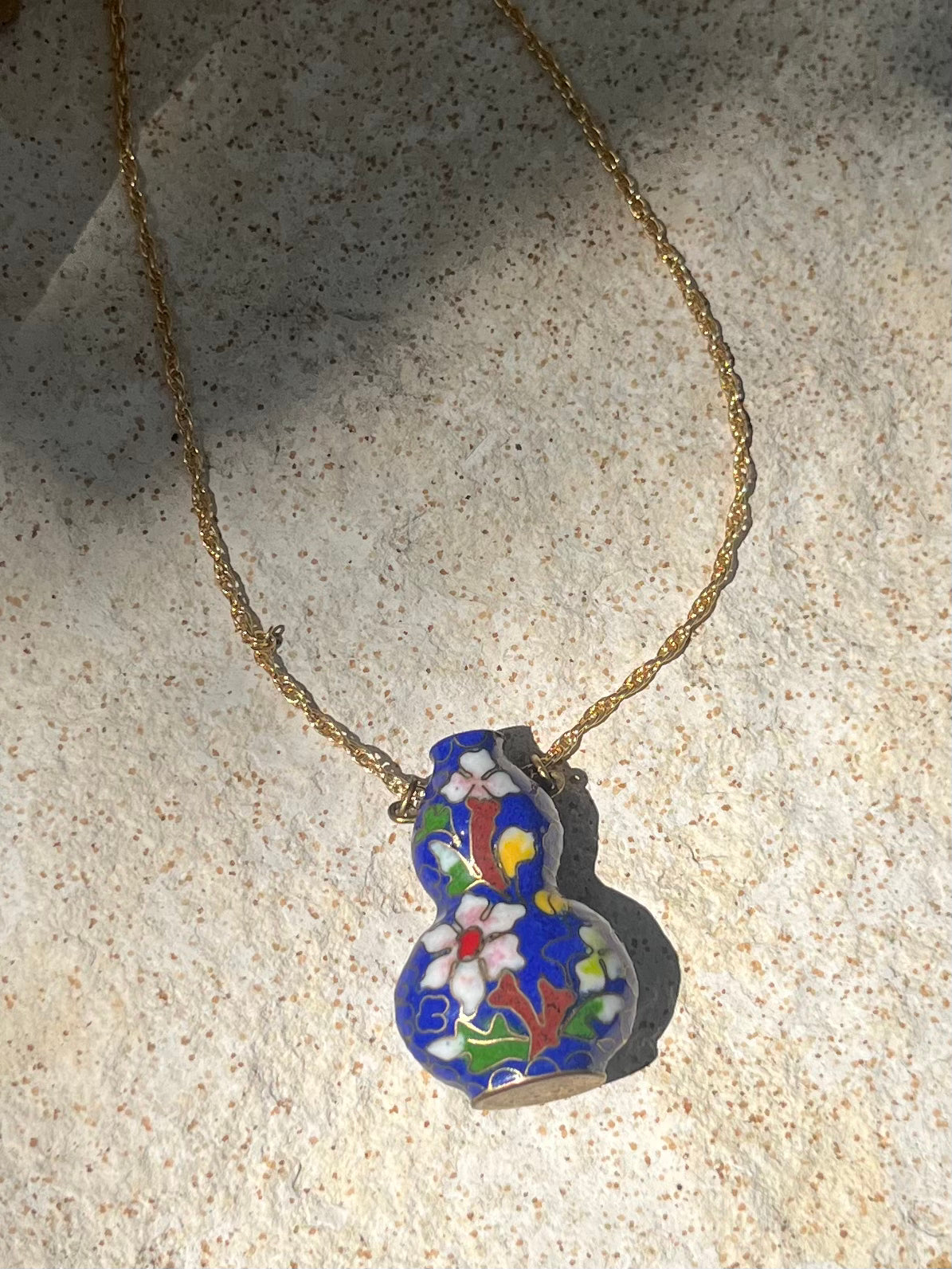 Chinese Inspired Pottery Necklace